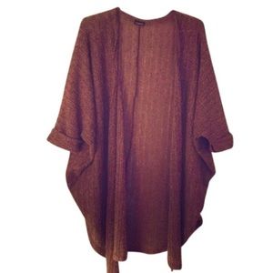 Aggie brand purple/mauve lightweight cardigan